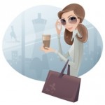 Virtual Assistant + Social Media Manager Woman in sunglasses with briefcase 218x218